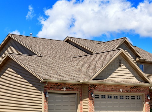 The roof of a home after a recent Re-Roofing in Champaign IL