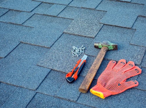 Shot of Tools Used for Commercial Roofing in Champaign IL