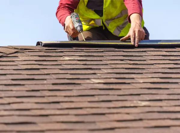 A Champaign Urbana Roofing Contractor providing repair service for a local homeowner